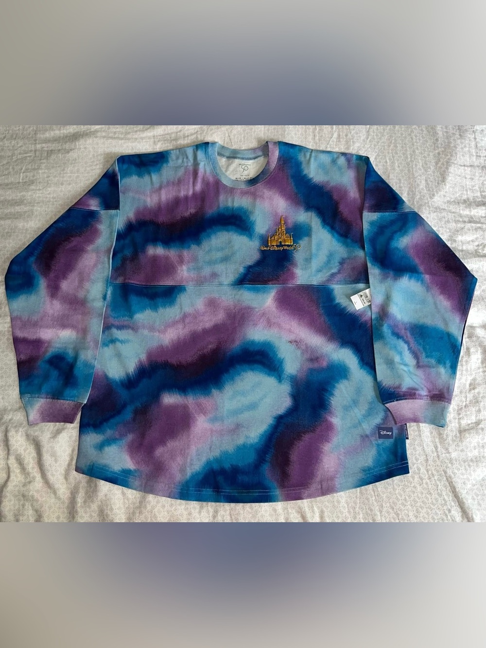 Disney Tie-Dye Crewneck Spirit Jersey Walt Disney World 50th Anniversary L